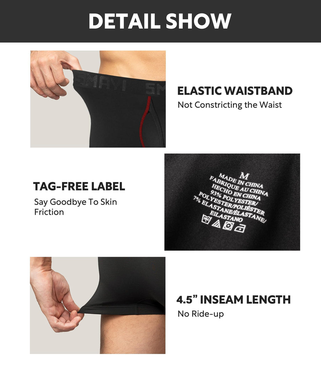 Men's Athletic Boxer Briefs Pack