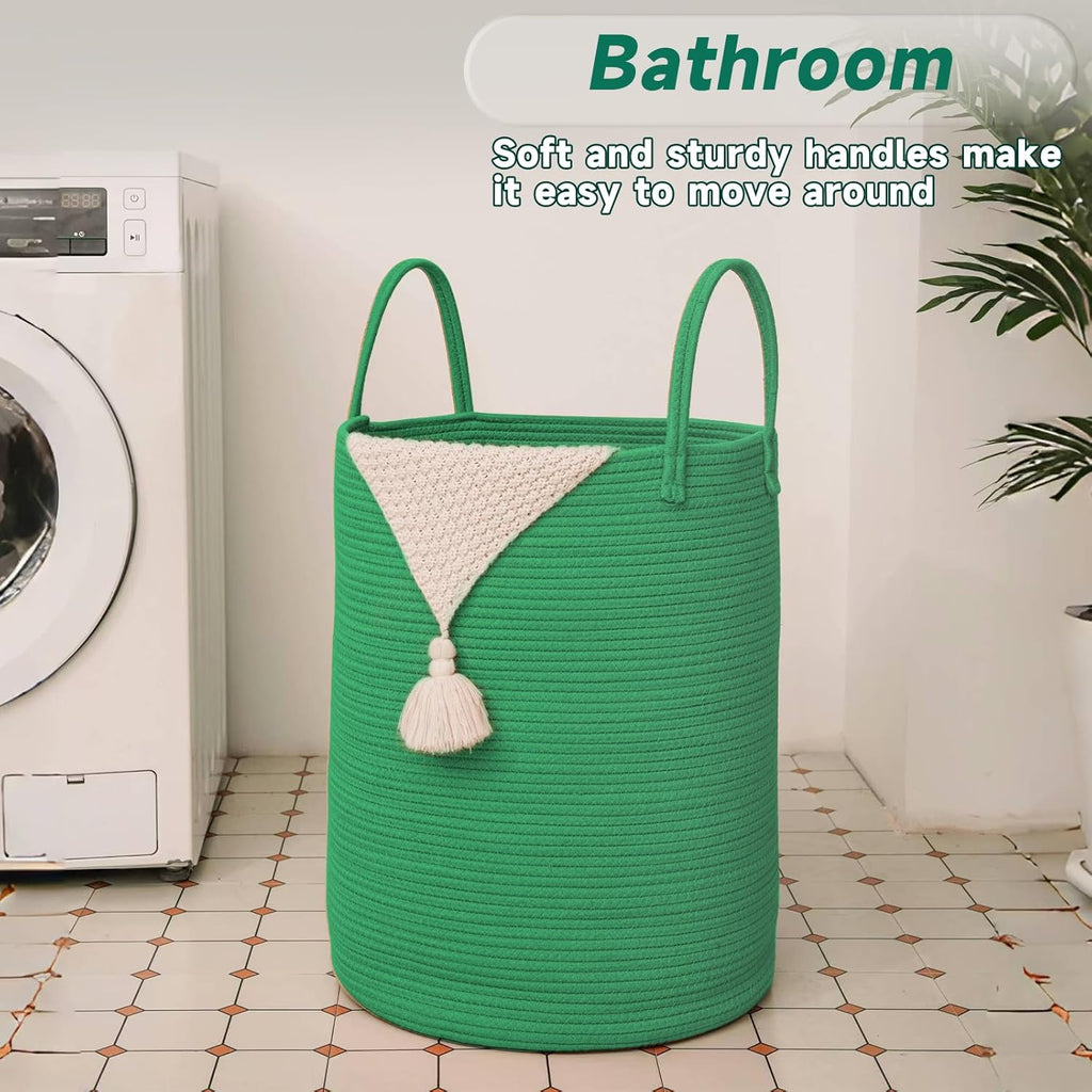 Purple Woven 80L Laundry Basket & Storage Bin - Hampers by JMvicyroam | Available at Handbags Specialist Headquarter