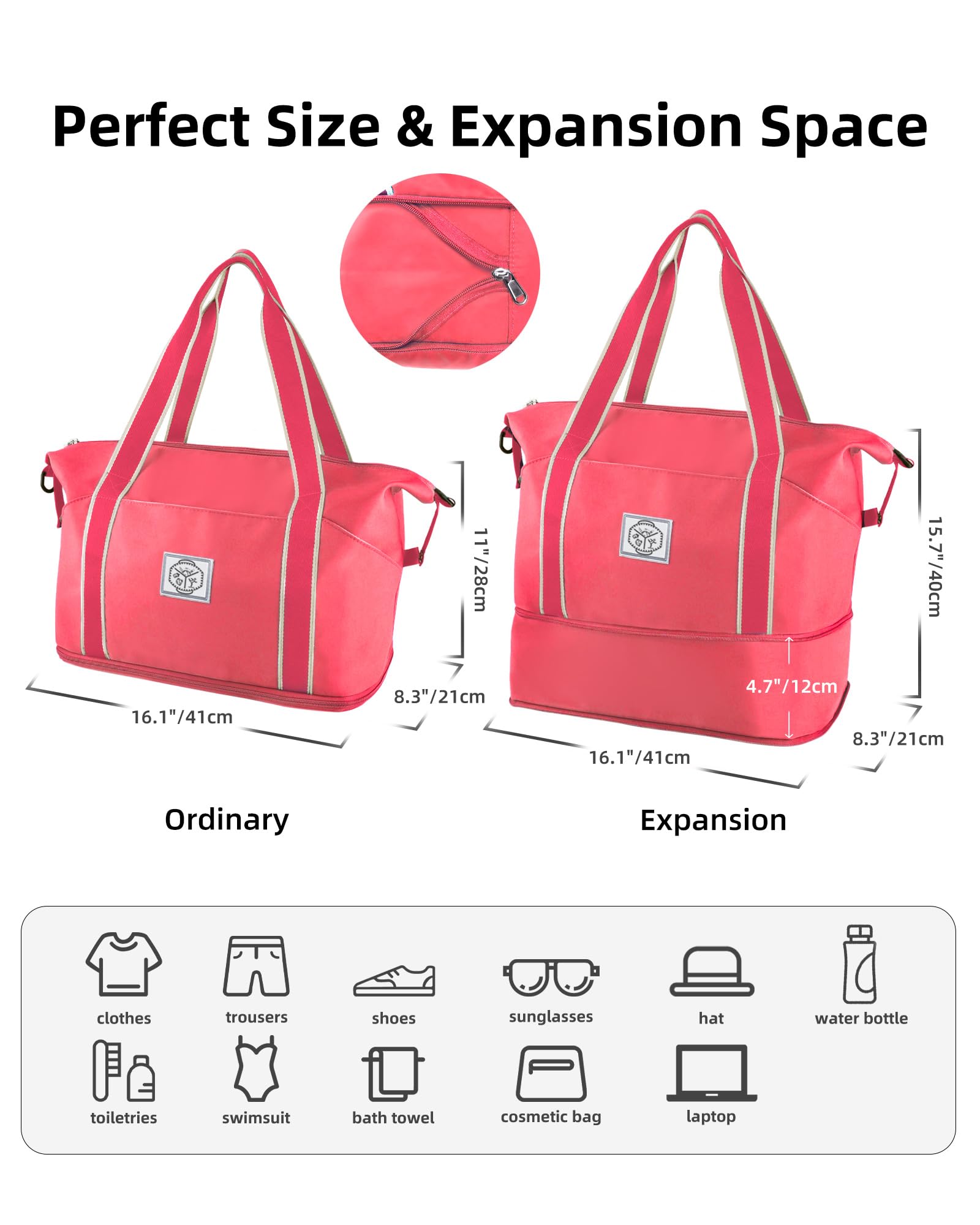 WALNEW Foldable Waterproof Travel Duffel Bag - Luggage Travel Bags by Handbags Specialist Headquarter | Available at Handbags Specialist Headquarter