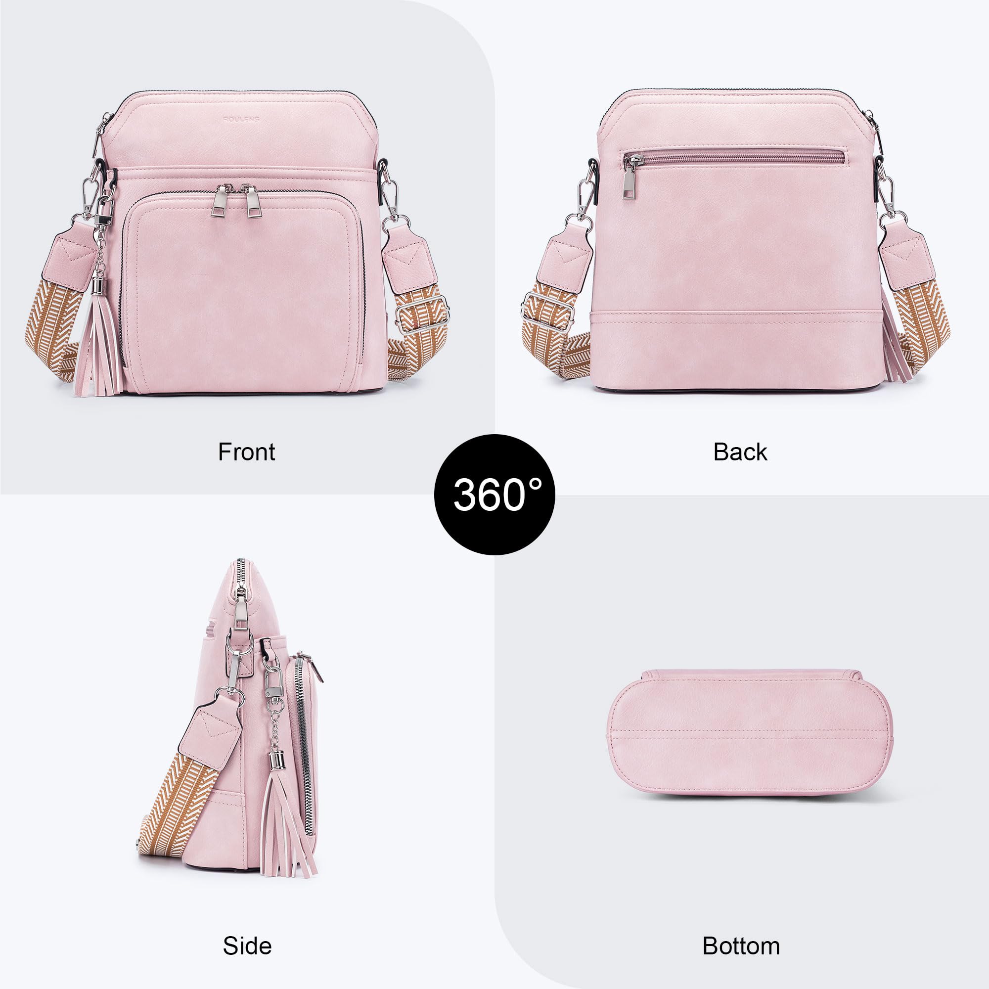 Tassel Charm Crossbody Bag for Women -  by Handbags Specialist Headquarter | Available at Handbags Specialist Headquarter