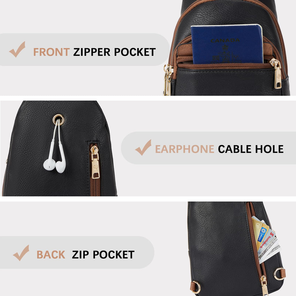 BOSTANTEN Chic Leather Crossbody Sling Bag -  by Handbags Specialist Headquarter | Available at Handbags Specialist Headquarter