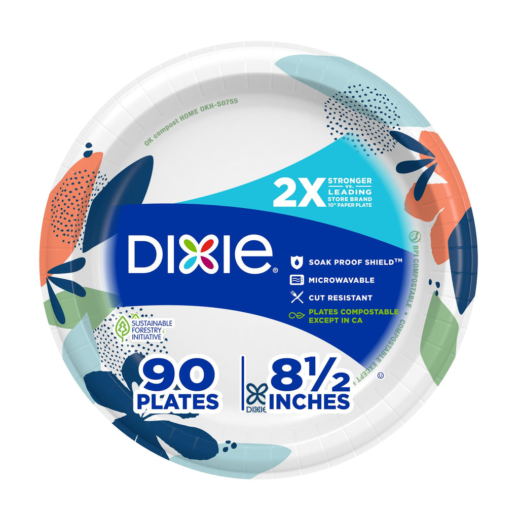 Durable Dixie 8.5 Plates: Strong, Safe & Soak-Proof - Paper Plates by Handbags Specialist Headquarter | Available at Handbags Specialist Headquarter