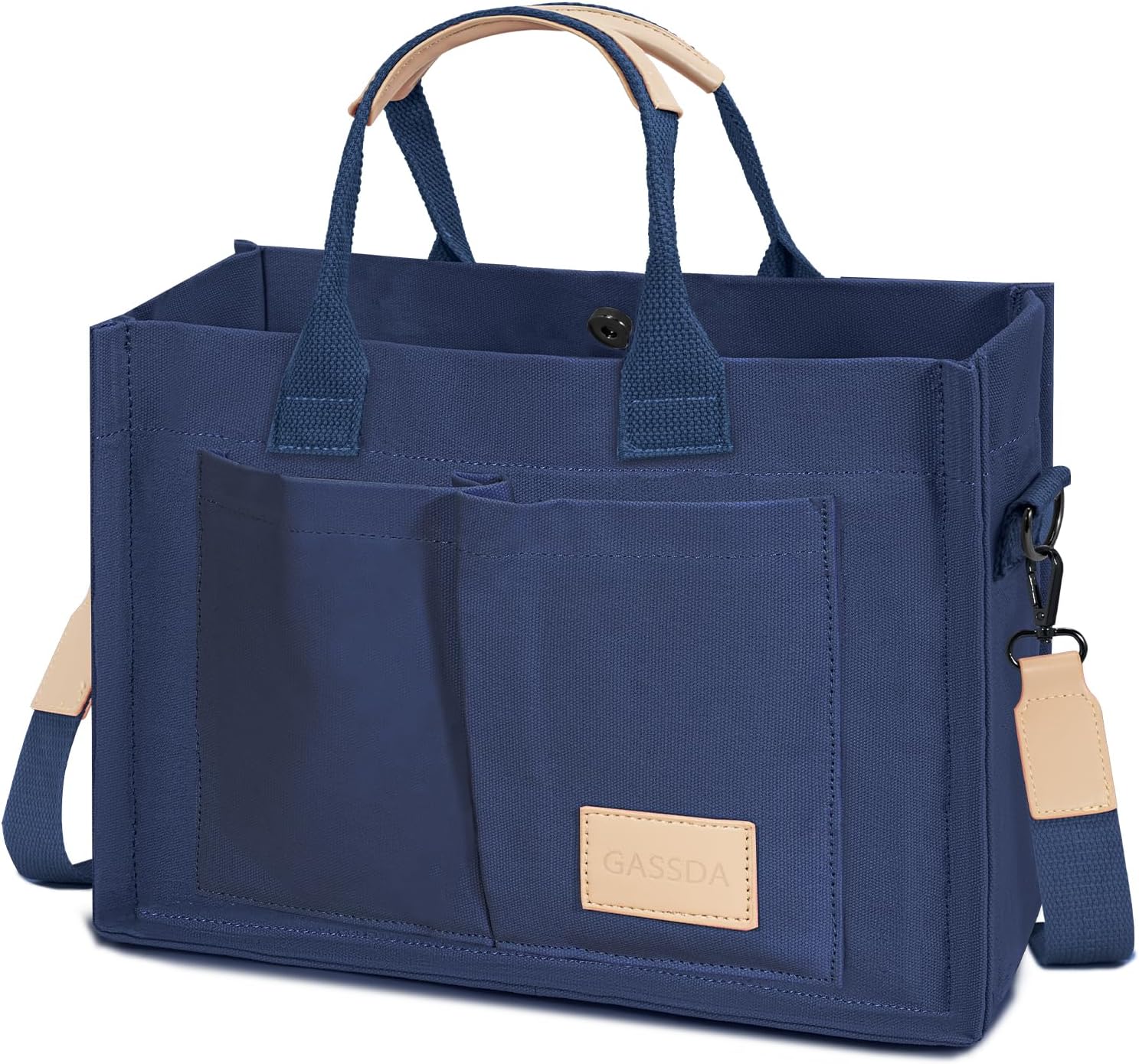 ChicCanvas Tote: Stylish Crossbody with Pockets - Totes by Handbags Specialist Headquarter | Available at Handbags Specialist Headquarter