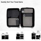 PackPro 6 Set Compression Cubes for Travel - Luggage Travel Bags by Handbags Specialist Headquarter | Available at Handbags Specialist Headquarter