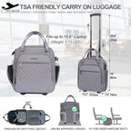 EMPSIGN 16 Wheeled Underseat Travel Bag -  by Handbags Specialist Headquarter | Available at Handbags Specialist Headquarter