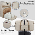 Foldable 65L Duffle Bag with Shoe Compartment