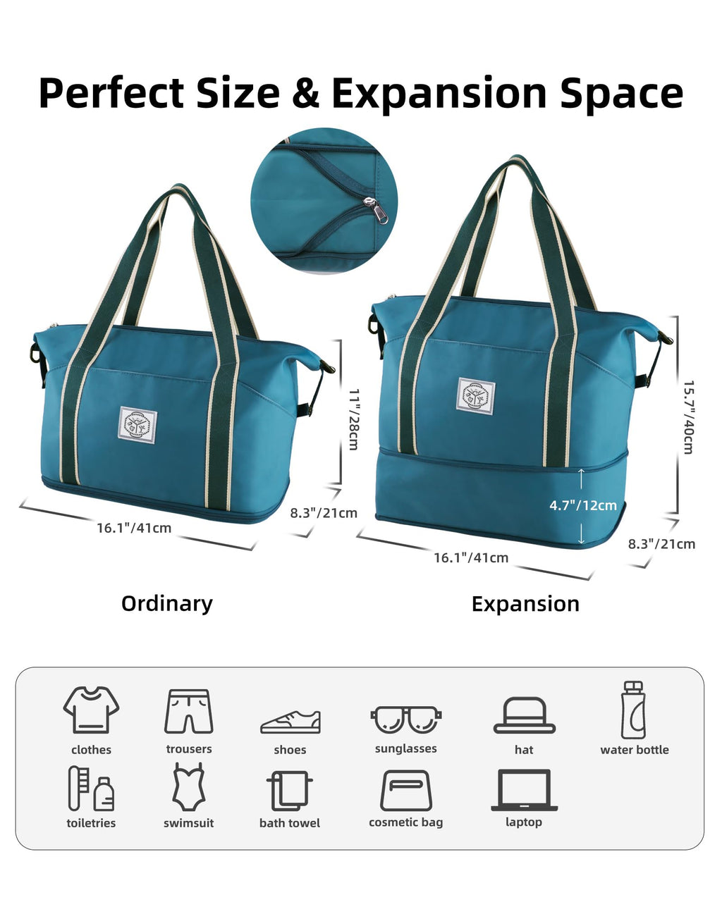 WALNEW Foldable Waterproof Travel Duffel Bag - Luggage Travel Bags by Handbags Specialist Headquarter | Available at Handbags Specialist Headquarter