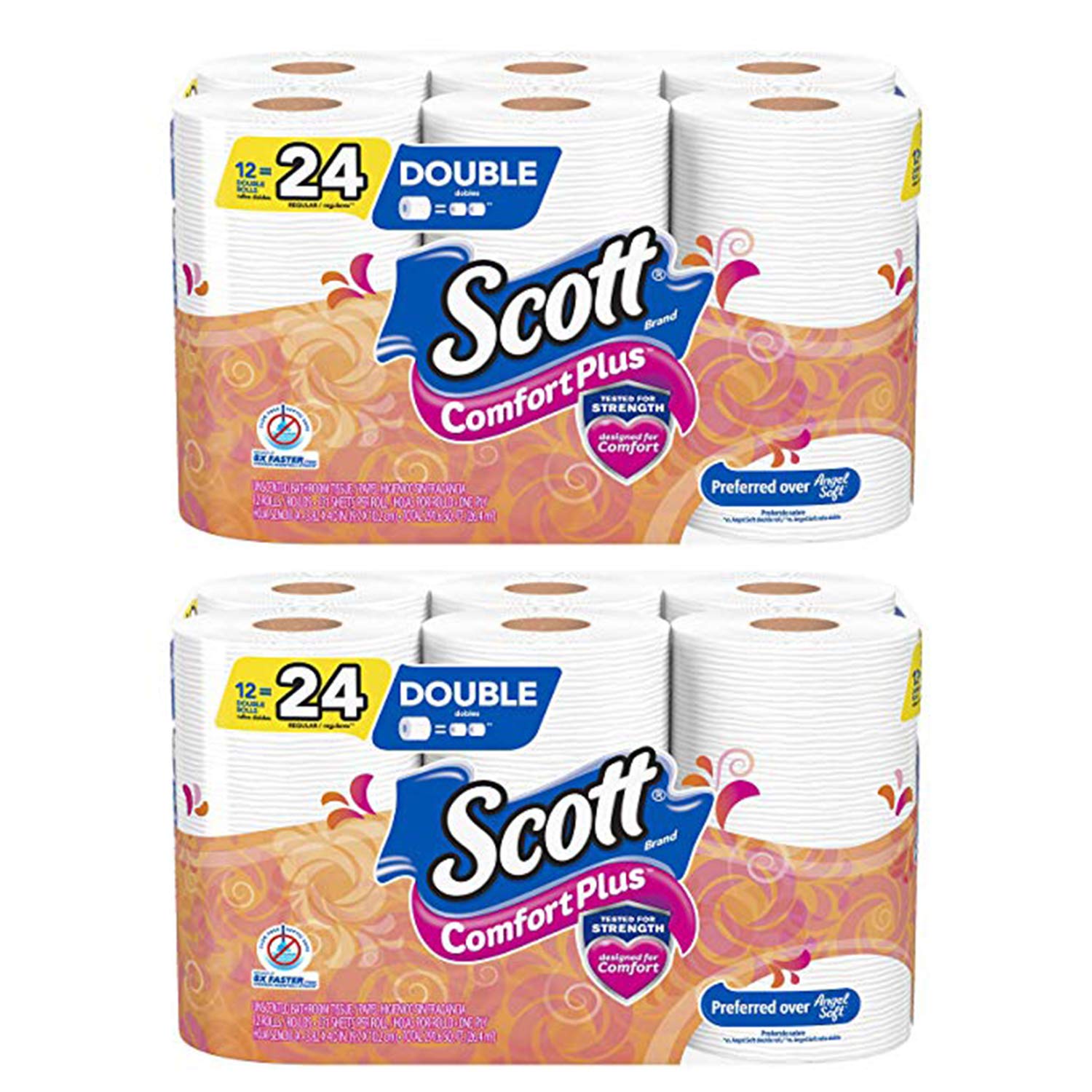 Scott SoftEase: 12 Double Rolls, Septic-Safe Tissue - Toilet Paper by Handbags Specialist Headquarter | Available at Handbags Specialist Headquarter