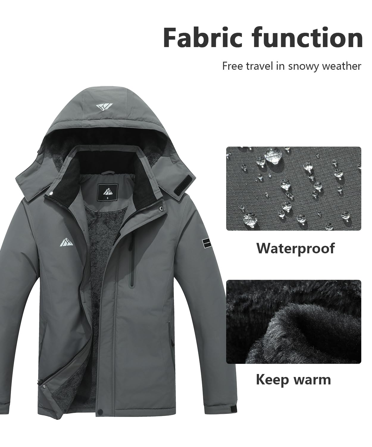 Men's Mountain Ski Jacket - Waterproof & Warm