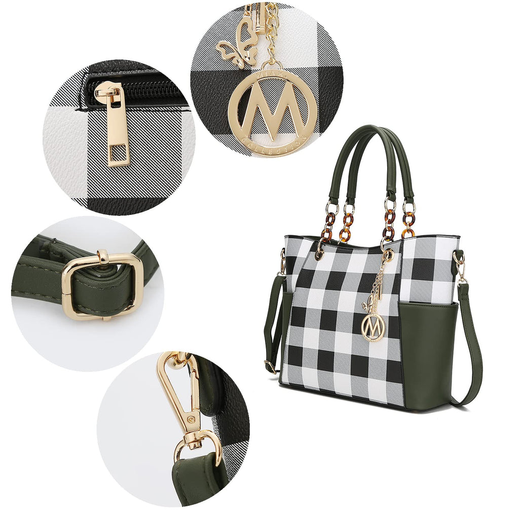 MKF Collection Vegan Leather Tote & Wallet Set