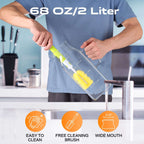 Aofmee Stainless Precision Pitcher - 68oz Borosilicate - Decor by Handbags Specialist Headquarter | Available at Handbags Specialist Headquarter