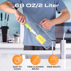 Aofmee Stainless Precision Pitcher - 68oz Borosilicate - Decor by Handbags Specialist Headquarter | Available at Handbags Specialist Headquarter