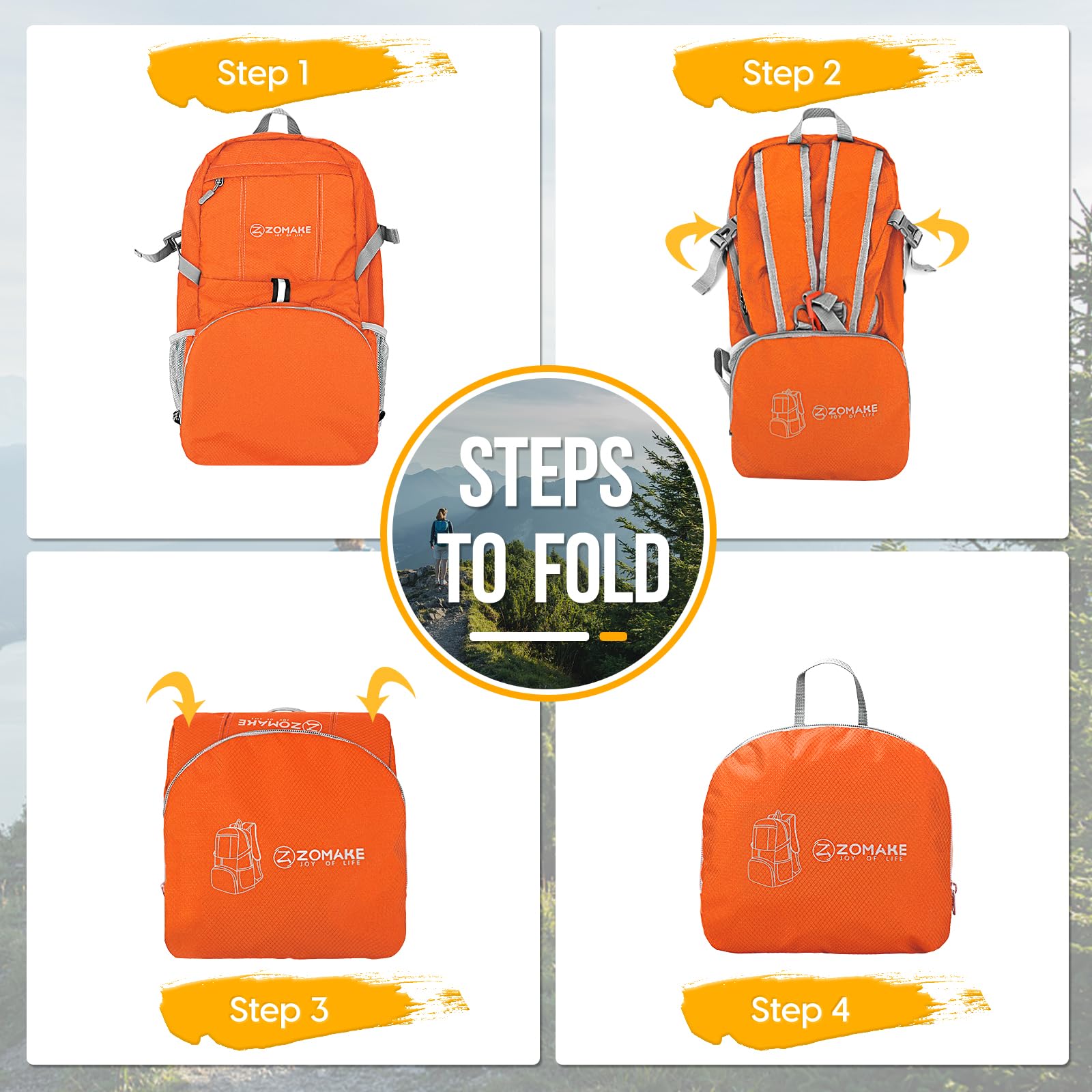 ZOMAKE 35L Compact Waterproof Hiking Backpack - Backpack Bags by Handbags Specialist Headquarter | Available at Handbags Specialist Headquarter