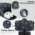 Foldable 65L Duffle Bag with Shoe Compartment