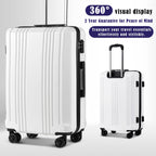 Coolife Expandable Spinner Luggage Set - 3 Piece - Luggage Travel Bags by Handbags Specialist Headquarter | Available at Handbags Specialist Headquarter