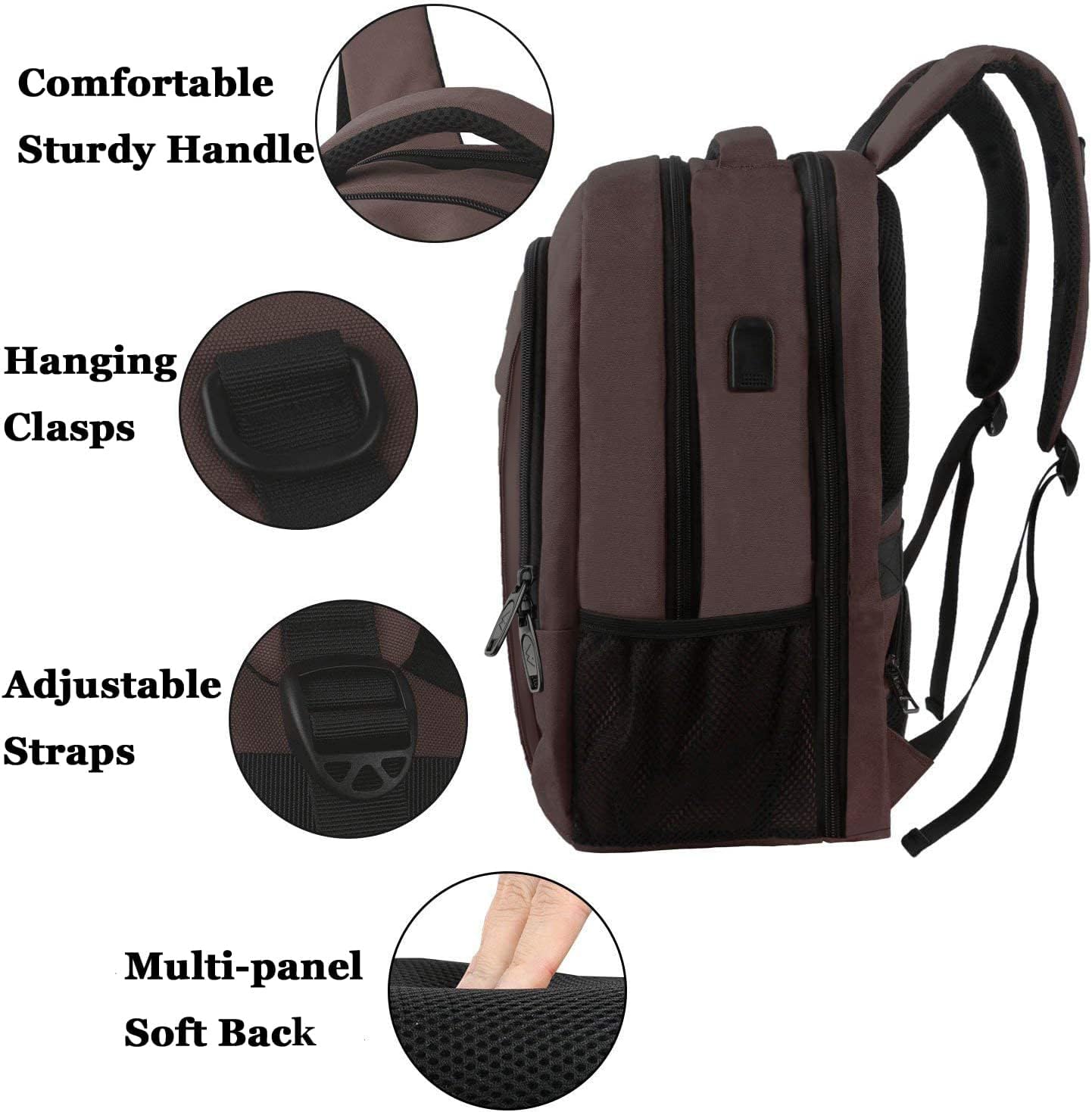 MATEIN SleekGuard Laptop Backpack with USB Port - Backpack Bags by Handbags Specialist Headquarter | Available at Handbags Specialist Headquarter