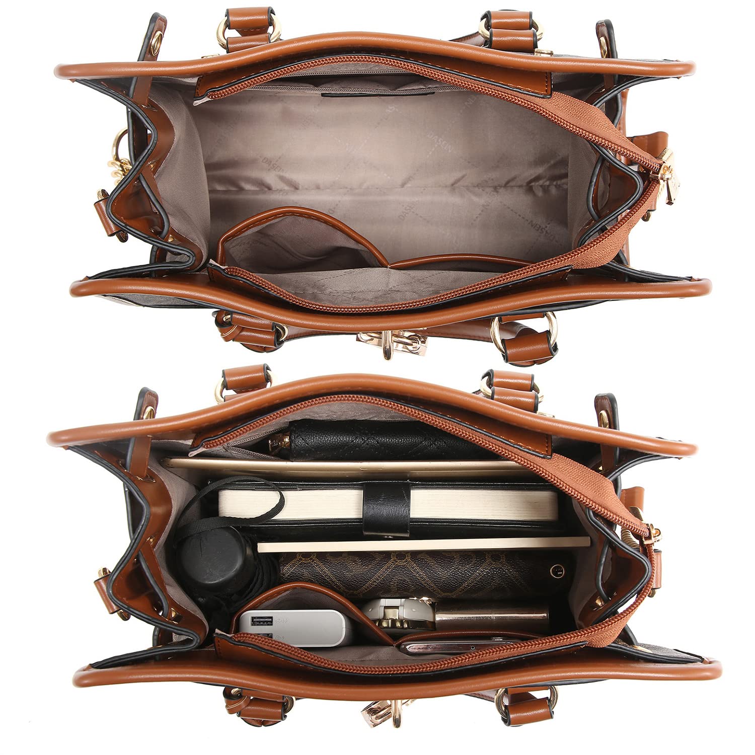 Dasein Women’s 2pcs Satchel & Shoulder Bag Set