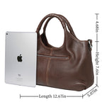 Iswee Luxe Leather Women's Medium Shoulder Tote - Handbags by Handbags Specialist Headquarter | Available at Handbags Specialist Headquarter