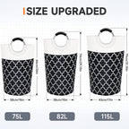 Collapsible Hamper Bag - Grey - Laundry Baskets by Handbags Specialist Headquarter | Available at Handbags Specialist Headquarter