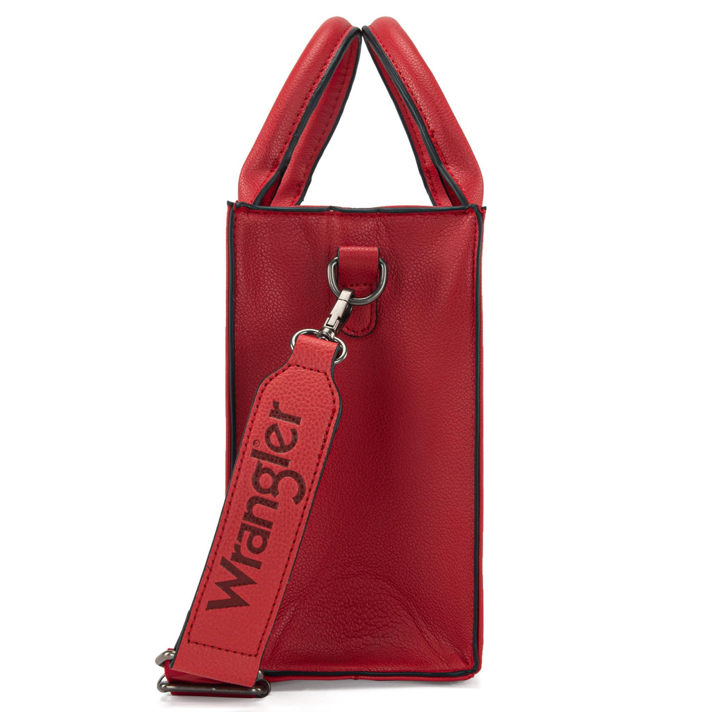 Western Chic Wrangler Tote: Vegan Leather, Versatile Strap
