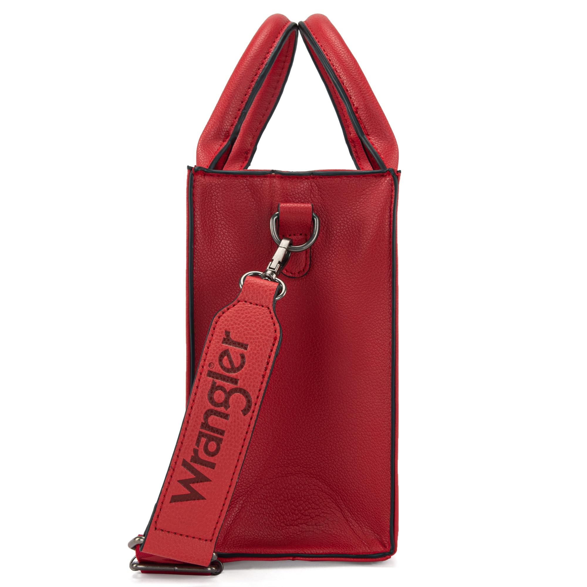 Western Chic Wrangler Tote: Vegan Leather, Versatile Strap