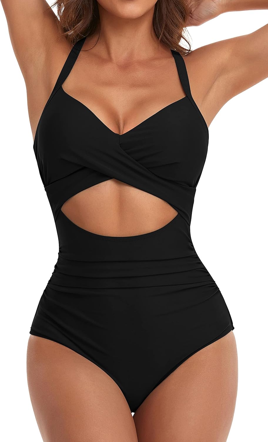 Eomenie Women's Tummy Control Cutout Swimsuit