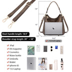 Lapsting Boho Faux Leather Hobo Shoulder Bag