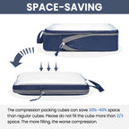 BAGAIL Travel Compression Cubes Set for Packing Ease -  by Handbags Specialist Headquarter | Available at Handbags Specialist Headquarter