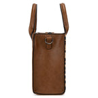 Western Chic Wrangler Tote: Vegan Leather, Versatile Strap