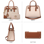 Dasein Women’s 2pcs Satchel & Shoulder Bag Set