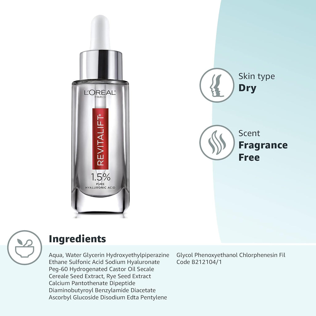 Revitalift PureHA Serum - Hydrate & Smooth Skin -  by Handbags Specialist Headquarter | Available at Handbags Specialist Headquarter