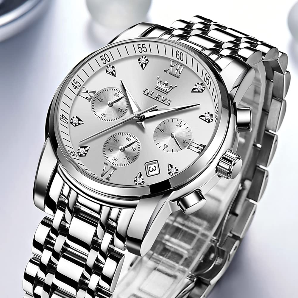 EclipseTime: Luminous Men's Luxury Chrono Watch