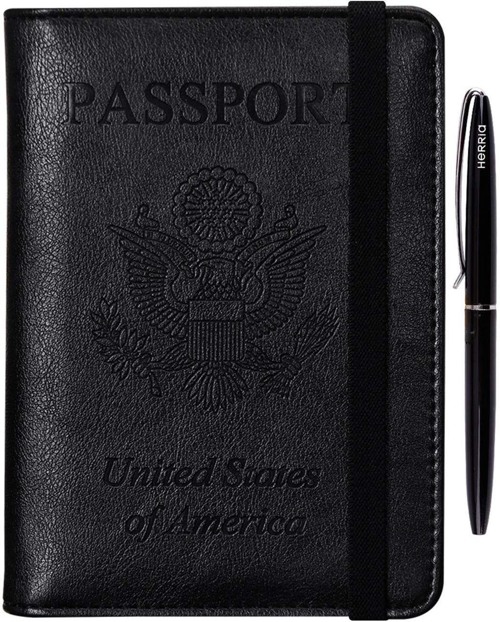 HerriaT RFID Leather Passport Wallet - Gray -  by Handbags Specialist Headquarter | Available at Handbags Specialist Headquarter