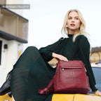 Kattee Women's Luxe Anti-Theft Leather Backpack Bag - Backpack Bags by Handbags Specialist Headquarter | Available at Handbags Specialist Headquarter