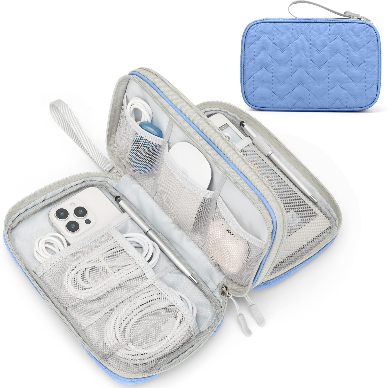 FYY All-in-One Travel Cable Organizer Pouch -  by Handbags Specialist Headquarter | Available at Handbags Specialist Headquarter