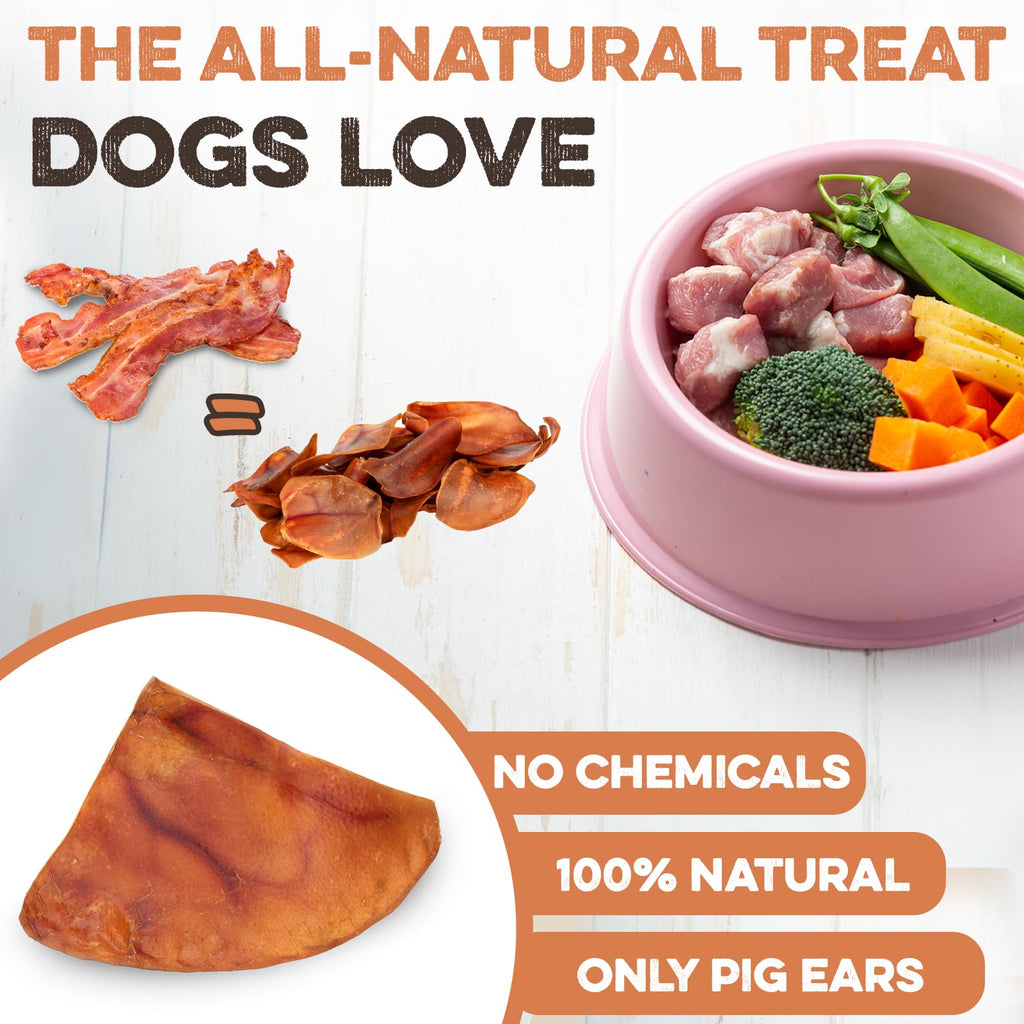 PawSavor Pig Ears: Natural, Tasty Chews for Dogs -  by Handbags Specialist Headquarter | Available at Handbags Specialist Headquarter