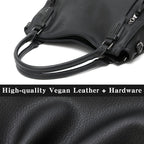 Lapsting Boho Faux Leather Hobo Shoulder Bag