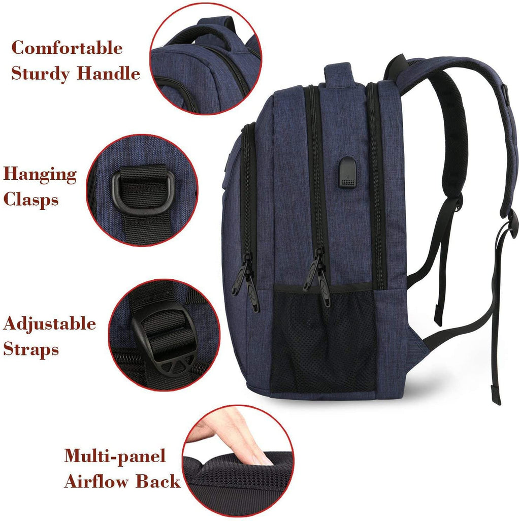 MATEIN SleekGuard Laptop Backpack with USB Port - Backpack Bags by Handbags Specialist Headquarter | Available at Handbags Specialist Headquarter