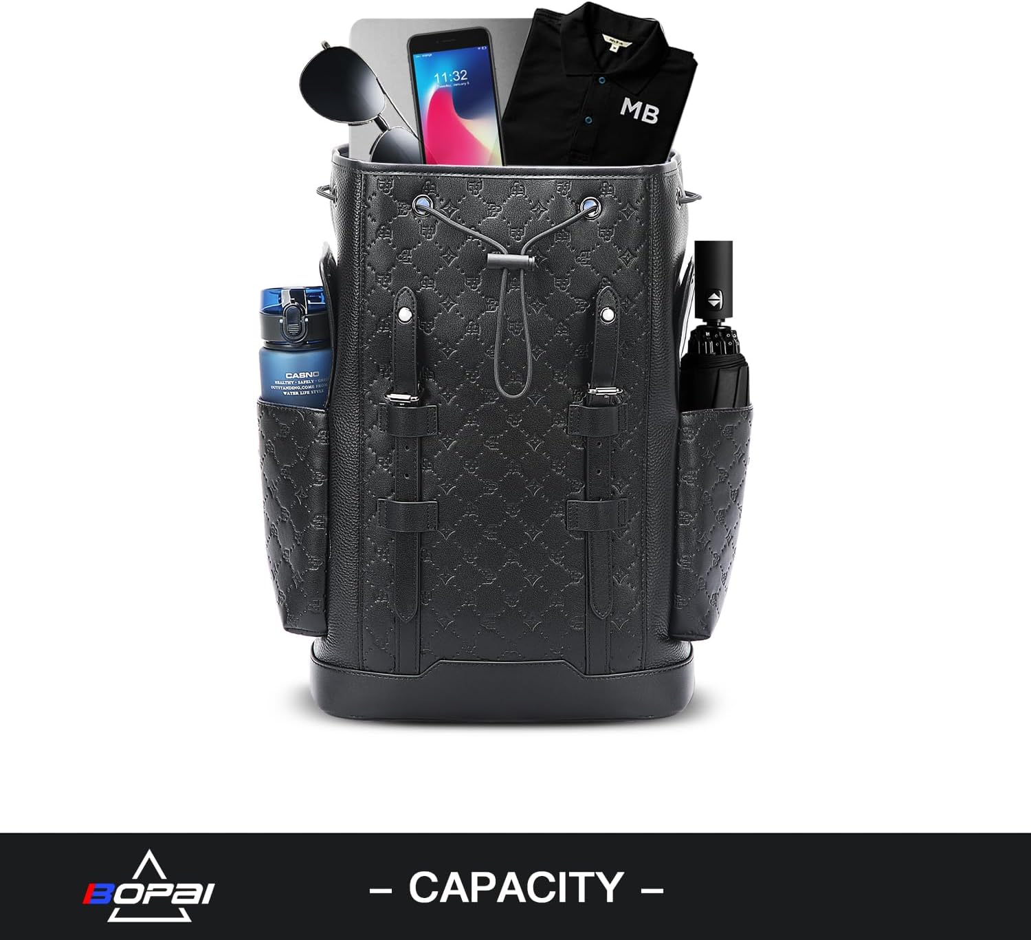 BOPai Elite Leather Laptop Backpack for Men - Backpacks by Handbags Specialist Headquarter | Available at Handbags Specialist Headquarter