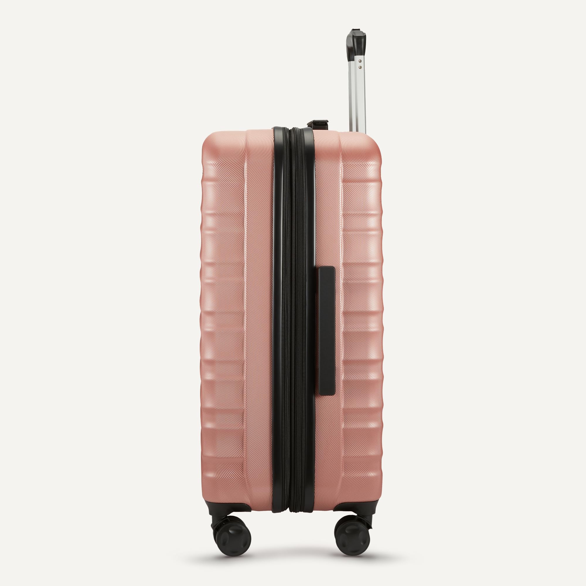 Rose Gold Hardside Carry-On - Luggage Travel Bags by Handbags Specialist Headquarter | Available at Handbags Specialist Headquarter