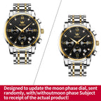 EclipseTime: Luminous Men's Luxury Chrono Watch