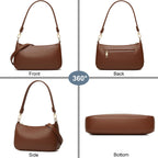 Retro Vegan Leather Shoulder Bag -  by Handbags Specialist Headquarter | Available at Handbags Specialist Headquarter