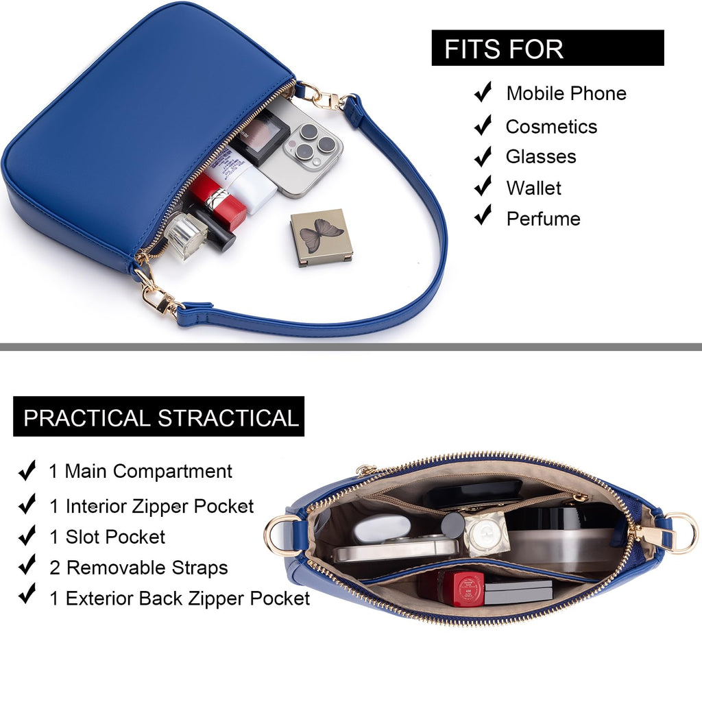 Retro Vegan Leather Shoulder Bag -  by Handbags Specialist Headquarter | Available at Handbags Specialist Headquarter