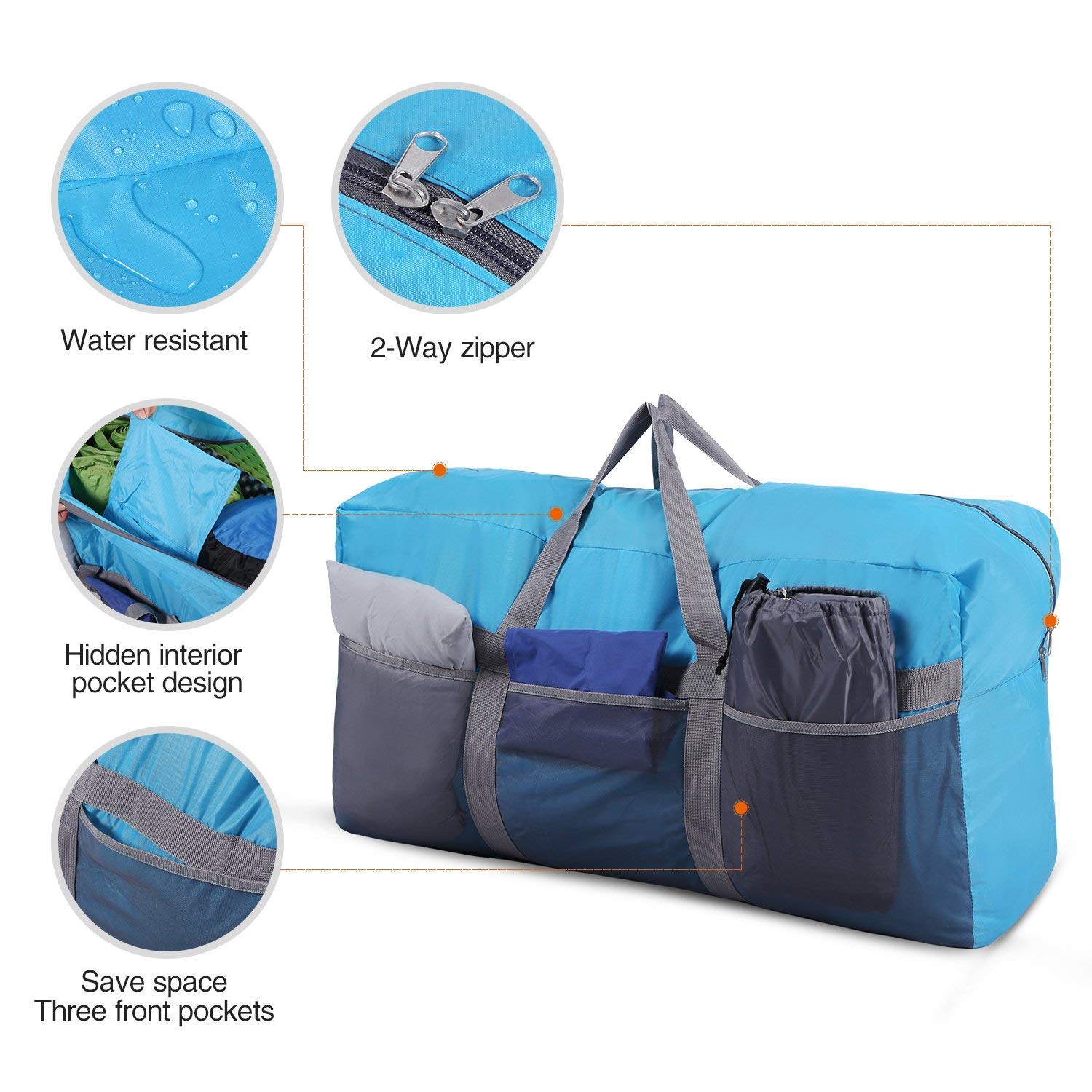 REDCAMP Foldable Waterproof Travel Sports Bag