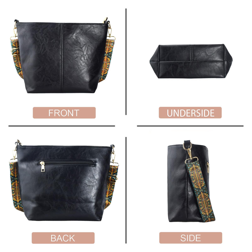 ChicHobo Vegan Leather Crossbody Bag with Strap -  by Handbags Specialist Headquarter | Available at Handbags Specialist Headquarter