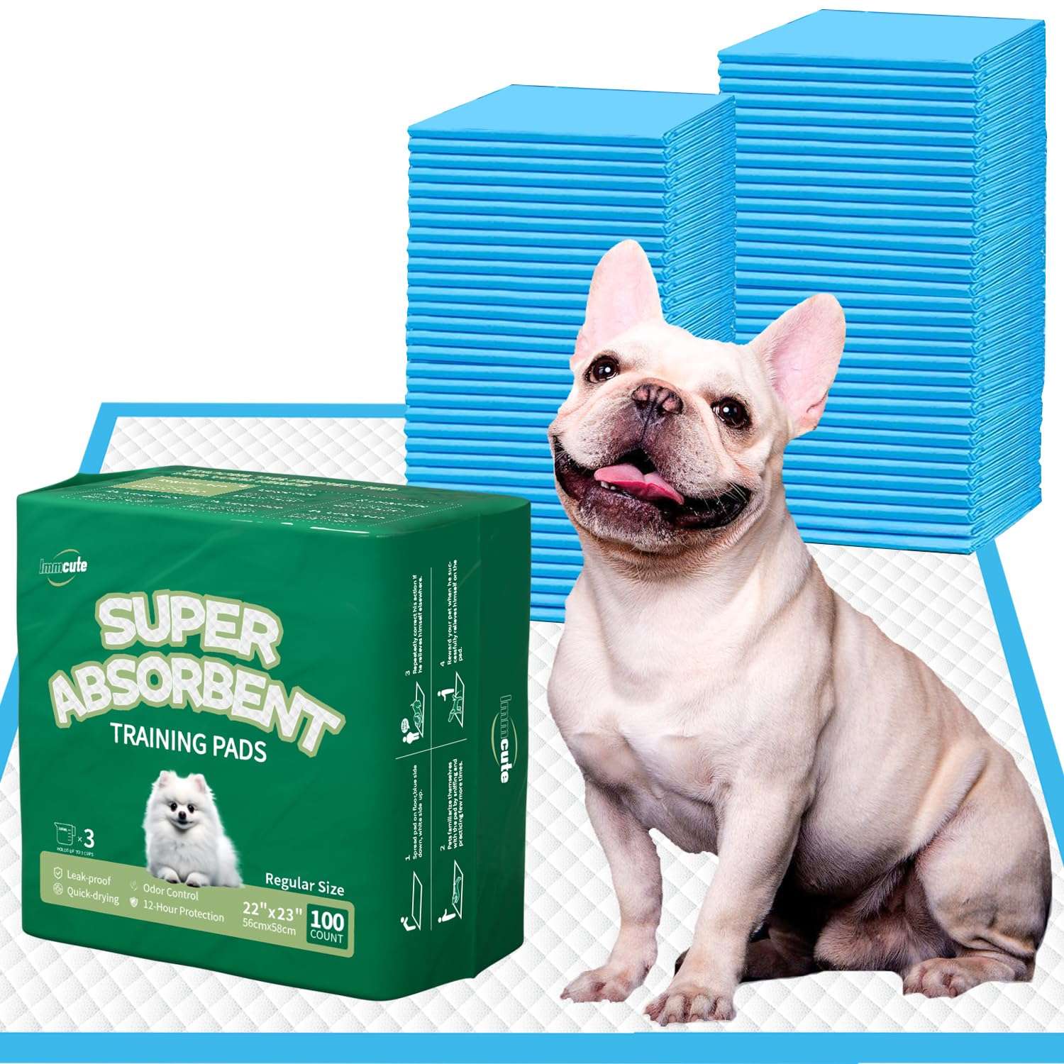 Puppy Pee Pro Pads - 100 Count Super Absorbent Set - Pet Supplies by Handbags Specialist Headquarter | Available at Handbags Specialist Headquarter