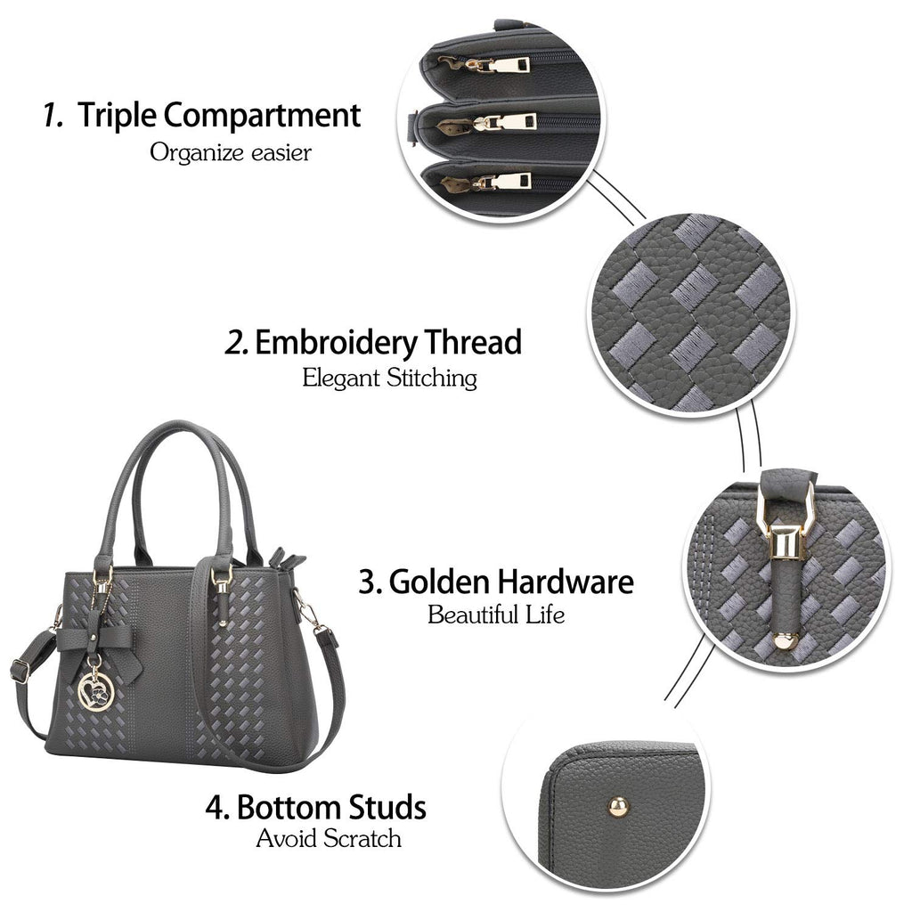 Luxe Leather Satchel & Crossbody Bags -  by Handbags Specialist Headquarter | Available at Handbags Specialist Headquarter