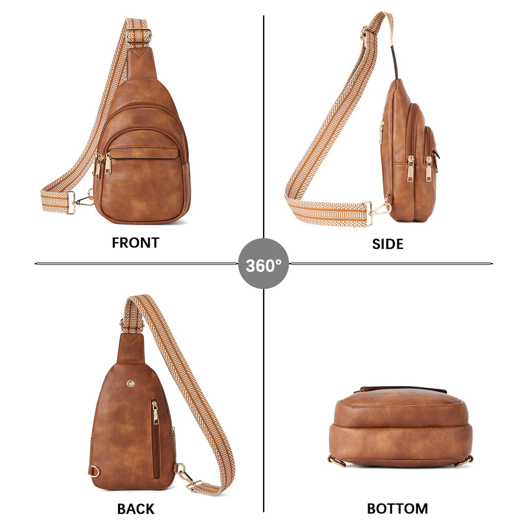 BOSTANTEN Chic Leather Crossbody Sling Bag -  by Handbags Specialist Headquarter | Available at Handbags Specialist Headquarter