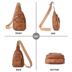 BOSTANTEN Chic Leather Crossbody Sling Bag -  by Handbags Specialist Headquarter | Available at Handbags Specialist Headquarter