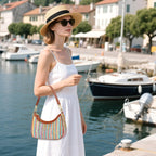 Retro Chic Hobo Bag - Cute Underarm Purse - Shoulder Bags by Handbags Specialist Headquarter | Available at Handbags Specialist Headquarter